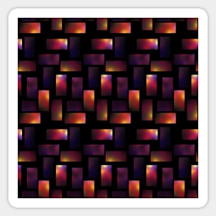 3d puzzles in warm colors Sticker